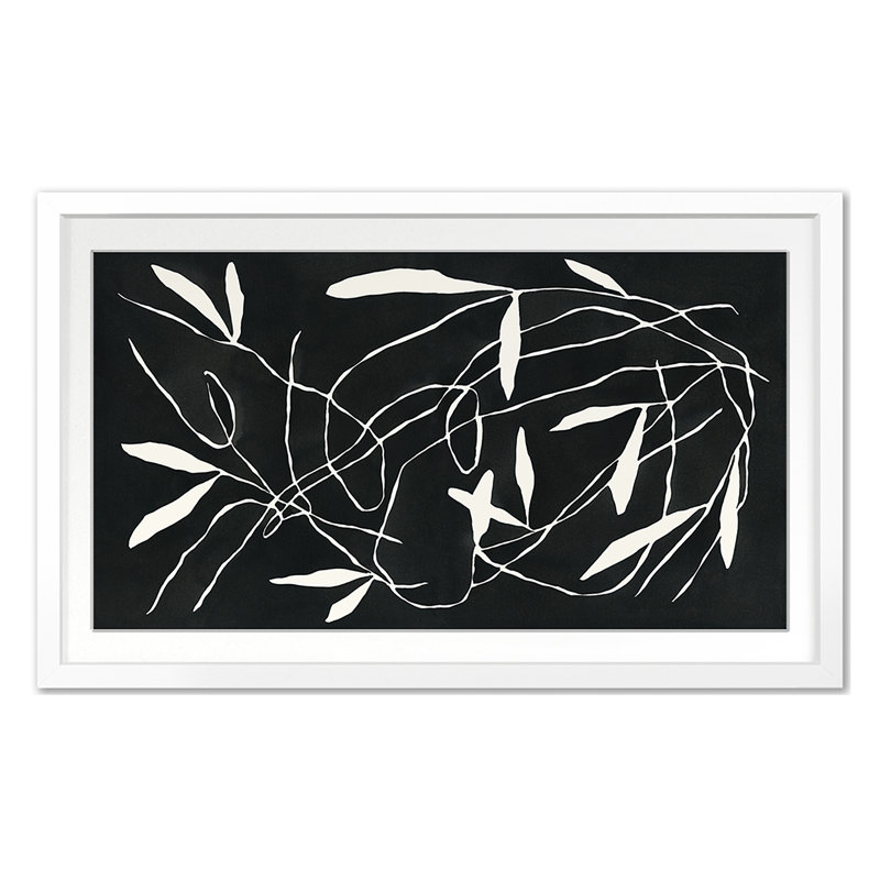 Tumbling Vine Print by Roebuck, Kate, 16'' H x 26'' W, White Single Picture Framed