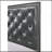 1Pc Panel Bed Dark Gray Shimmering Finishes Plush, Tufted Upholstery High Headboard-1499443030