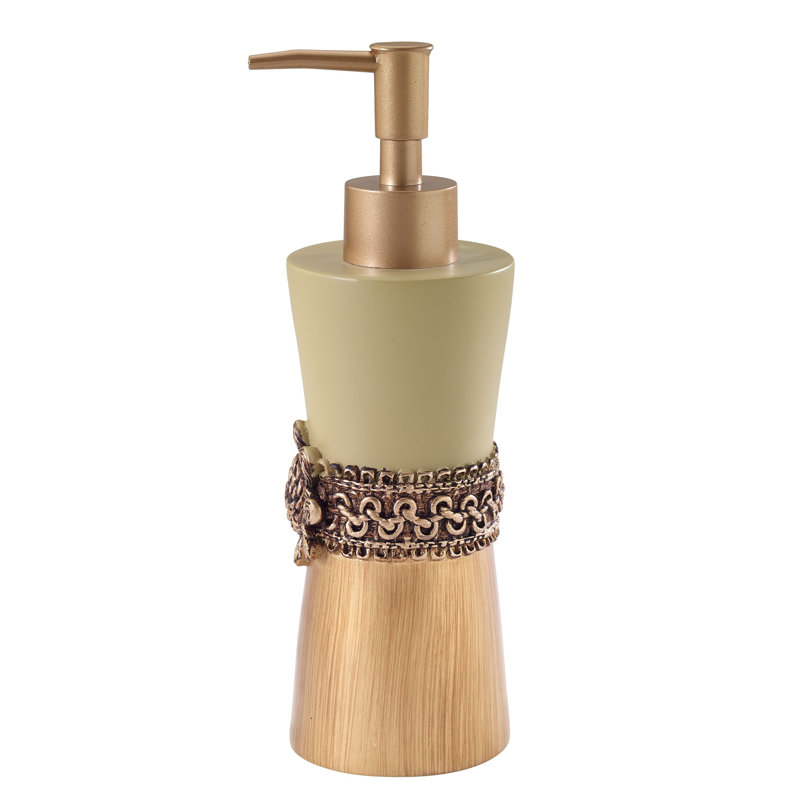 Braided Medallion Gte Lotion Dispenser, Gold