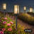 Black Solar Led Outdoor Path Lights