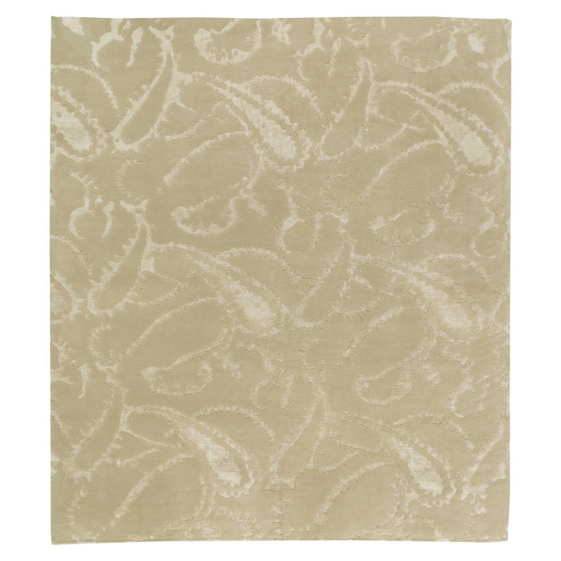 Paisley Area Rug in Beige/Neutral, Rectangle 8' x 10'
