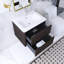 24 po W Meuble-lavabo mural simple en céramique blanche-913197452