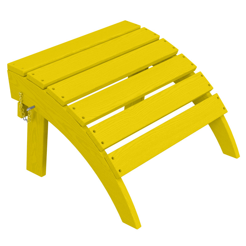 Repose-pieds pliable en plastique PEHD Adirondack, Blanc