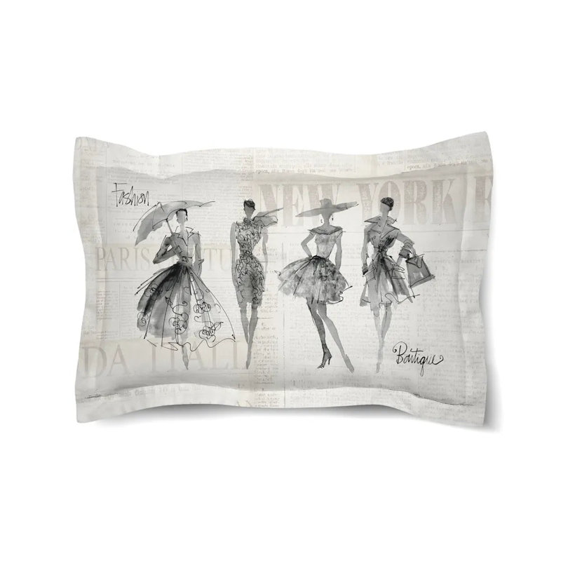 Housse de couette Laural Home Fashion, Taie décorative format double