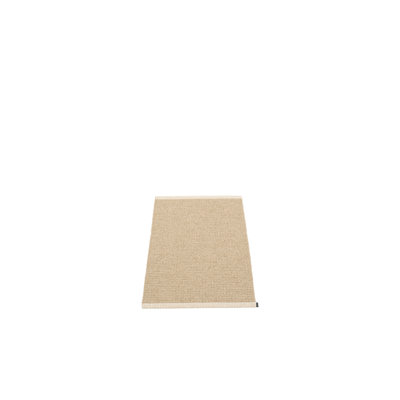 Tapis de cuisine intérieur / extérieur beige tissé à plat Mono