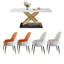 Ensembles de table à manger rectangulaires de luxe moderne-103235583