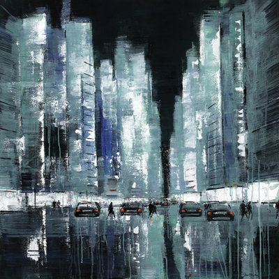 New York Never Stops by Scott Naismith - No Frame Painting on Canvas