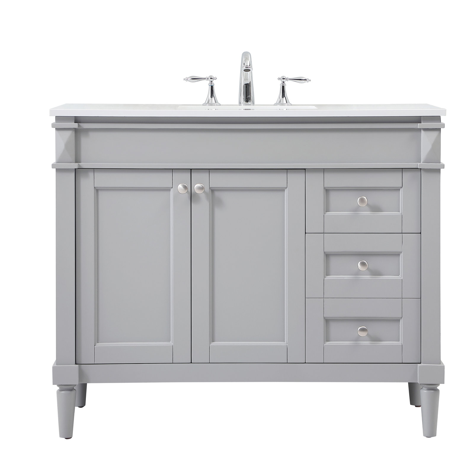 Readington 42'' Single Bathroom Vanity, Gray
