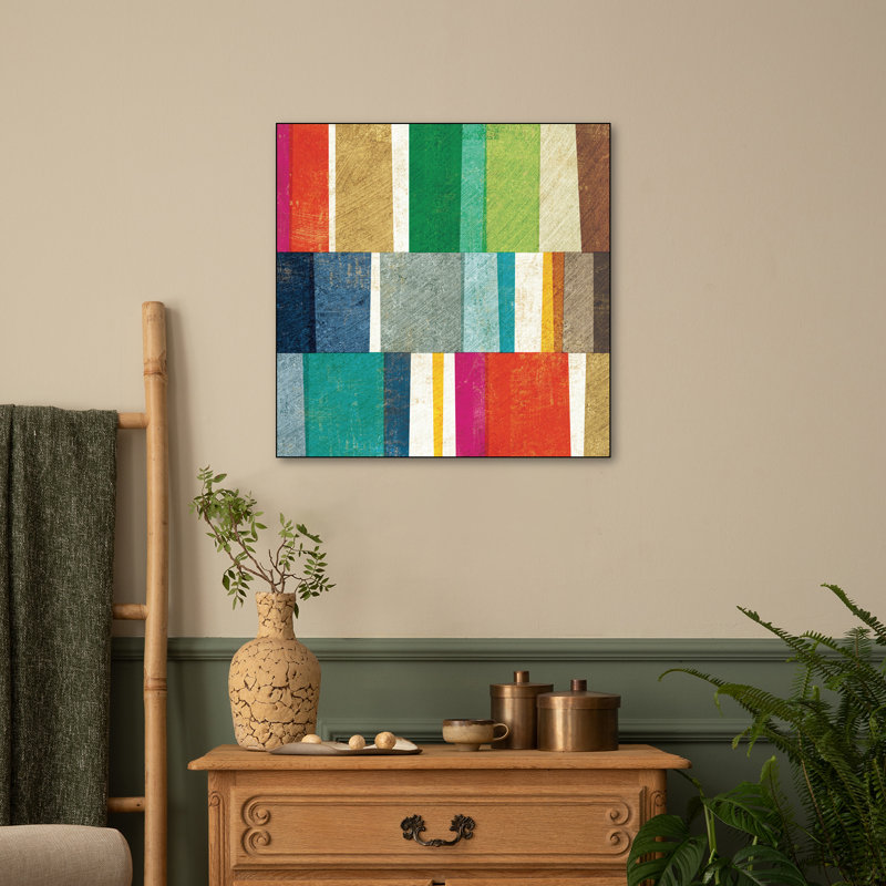 Reproduction d'art sur toile en métal Steemplix - abstrait coloré par Michael Mullan