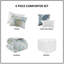 Oversized Cotton Bedding Set, Coastal Blue, Cal King