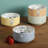 Peanuts Snoopy Bonbon Bites 4 Piece 5.5" Decorated Stoneware Ceramic Stackable Bowl Set