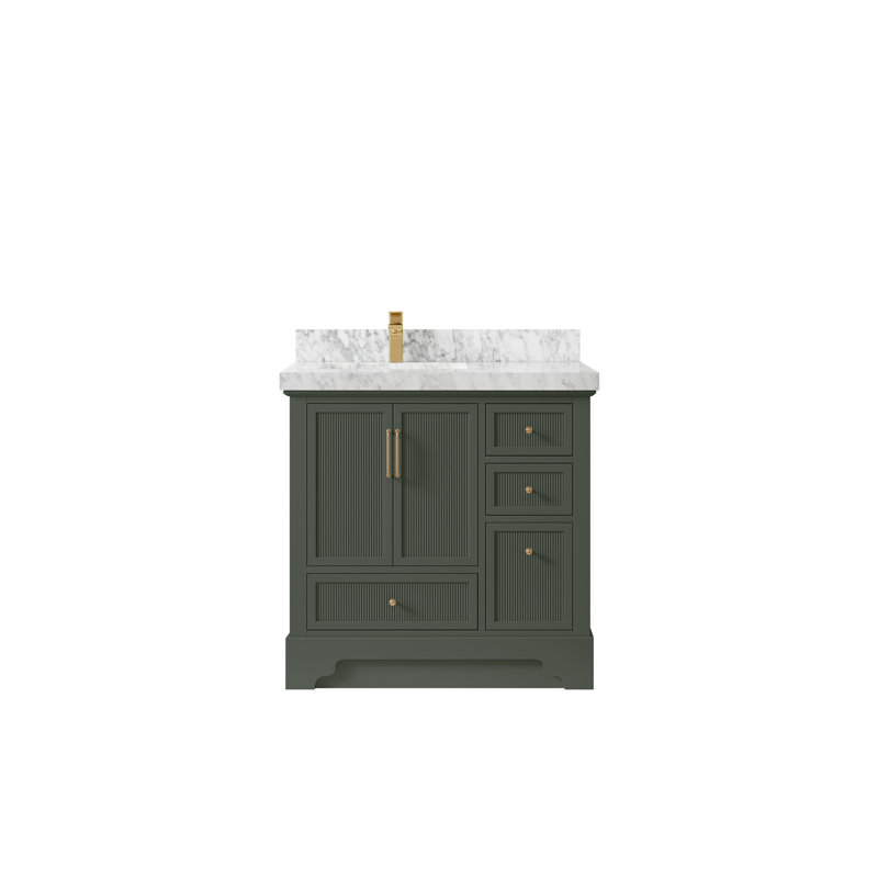 Meuble-lavabo simple 36 po avec plateau Alys
