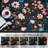 Nature Voja Floral Non-Slip Machine Washable Colorful Modern Area Rug in Black for Living Room, Bedroom, Hallway Runner, Entryway Rugs-265280227