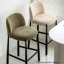 Chaise d'appoint à dossier beige uni (ensemble de 2)-907687049-907687050