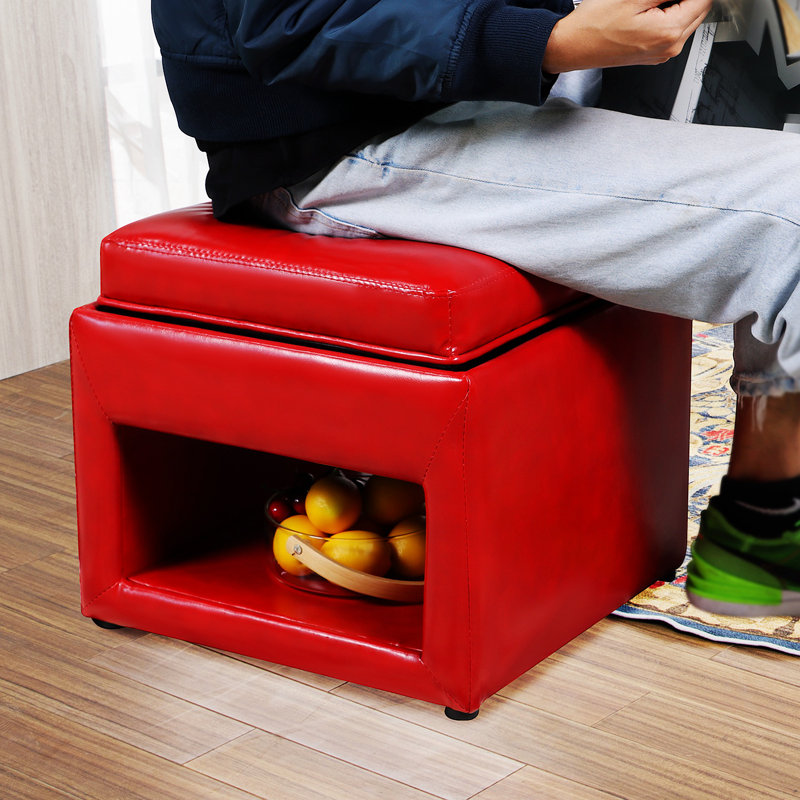 Table basse Coler, Noir, Rouge