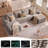 Boneless 134”Sectional Cloud Boneless Sofa Cloud Couch for Living Room, U Shaped Comfy Cordury Couch with Double Lounge Chair, Modern Deep Seat Minimalism Sofa for Home Furniture, No Assembly Required-1675245300