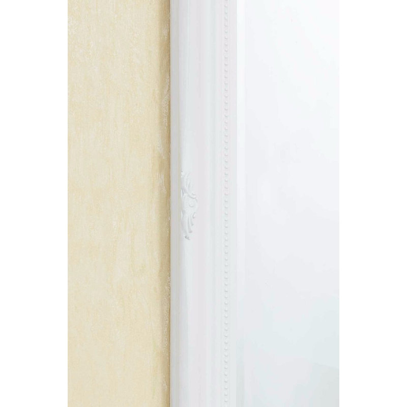 Alexandre Wood Flat Wall Mirror, 110cm H x 79cm W, White