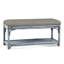 Summer Retreat Wicker Shelf Storage Bench-71425204-86505831