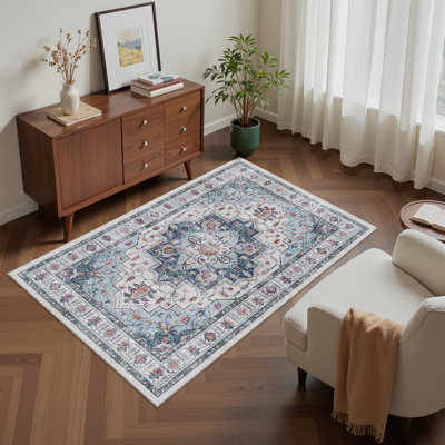 Malila Machine Washable Non-Slip Area Rug 