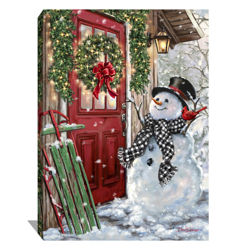 Art mural sur toile Country Christmas, H 36 po x l 24 po x P 0,75 po