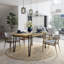 Pal Rectangular Dining Table with Iron Base-2109058927