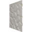 Panneau mural décoratif 3D 3D l 19 5/8 po x H 19 5/8 po Dublin EnduraWall, métallique universel (couvre 2,67 pieds carrés)-123529815