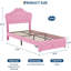 Structure de lit simple avec lumières DEL, plateforme de rangement rembourrée et tête de lit en cristal pour enfants et adolescents-146952219
