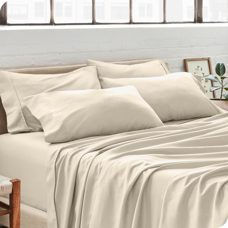 Ultra-Soft Microfiber Pillowcase, Sand, 4 King Pillowcases