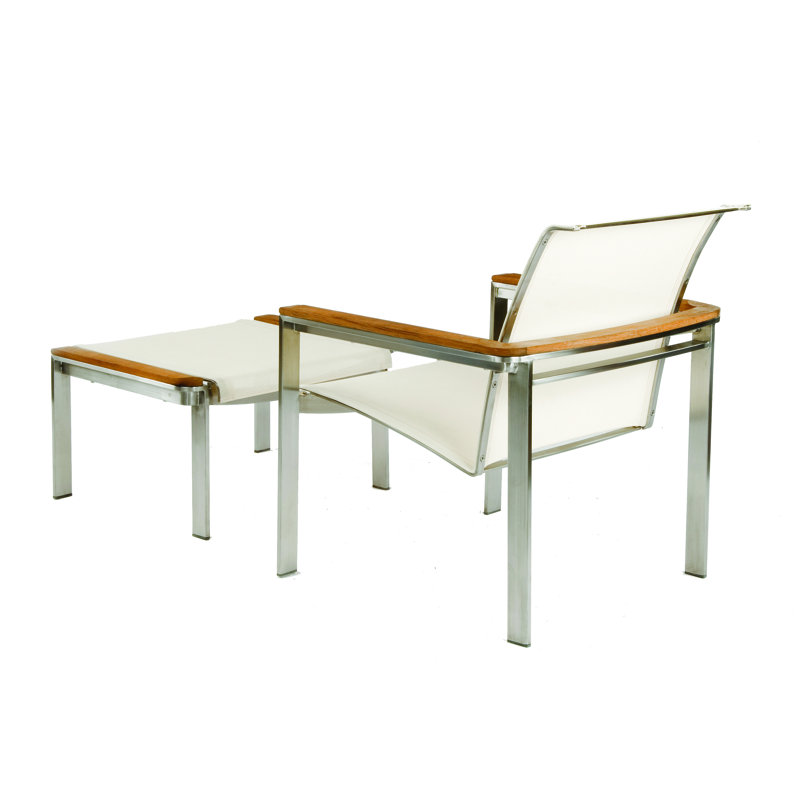 Tivoli Outdoor Teak Lounge Chair, No, Cream