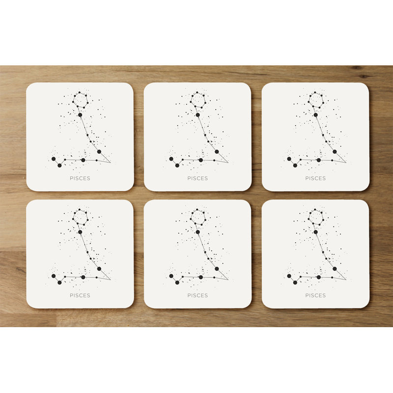 Square 6 Piece Coaster Set