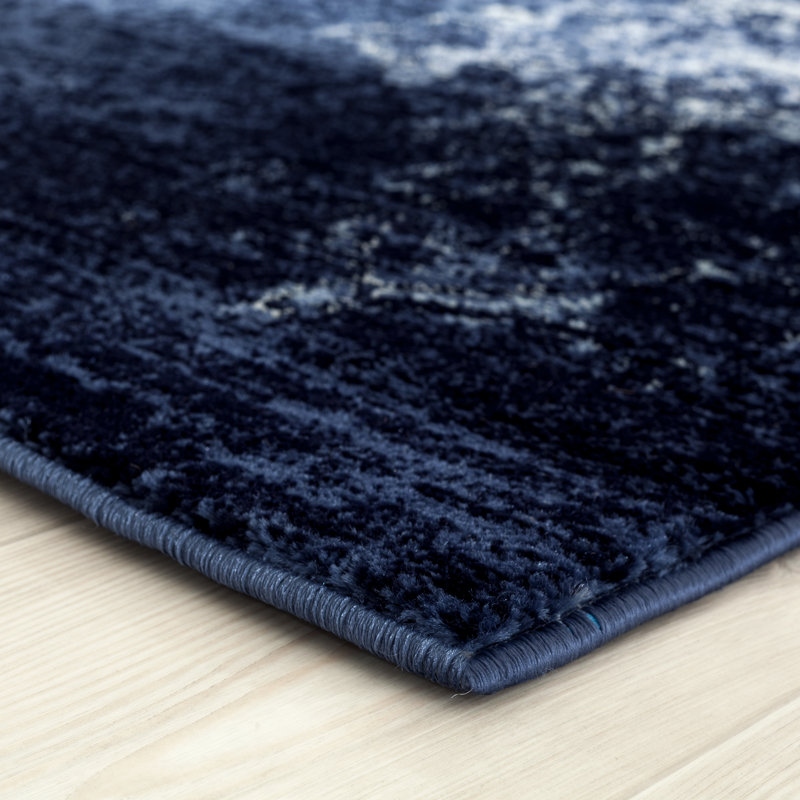 Tapis oriental bleu Mogos, Rectangle 5 pi x 7 pi