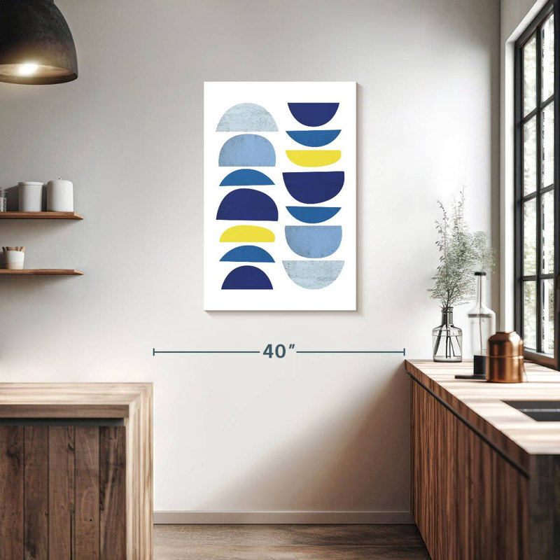 Avery Blue Yellow Modern I, 36" H x 24" W