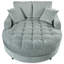 Canapé-lit rembourré en chenille moderne avec siège capitonné et coussins amovibles pour un confort et un style ultimes-130073550