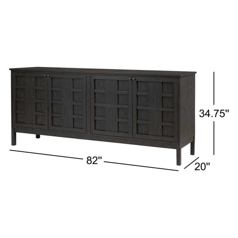 Alessio 82'' W Sideboard, Black