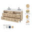 Meuble-lavabo double en bois massif ARIEL Monrow-99405064-131238903-131238906
