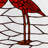 12.5"H Flamingos Stained Glass Window Panel