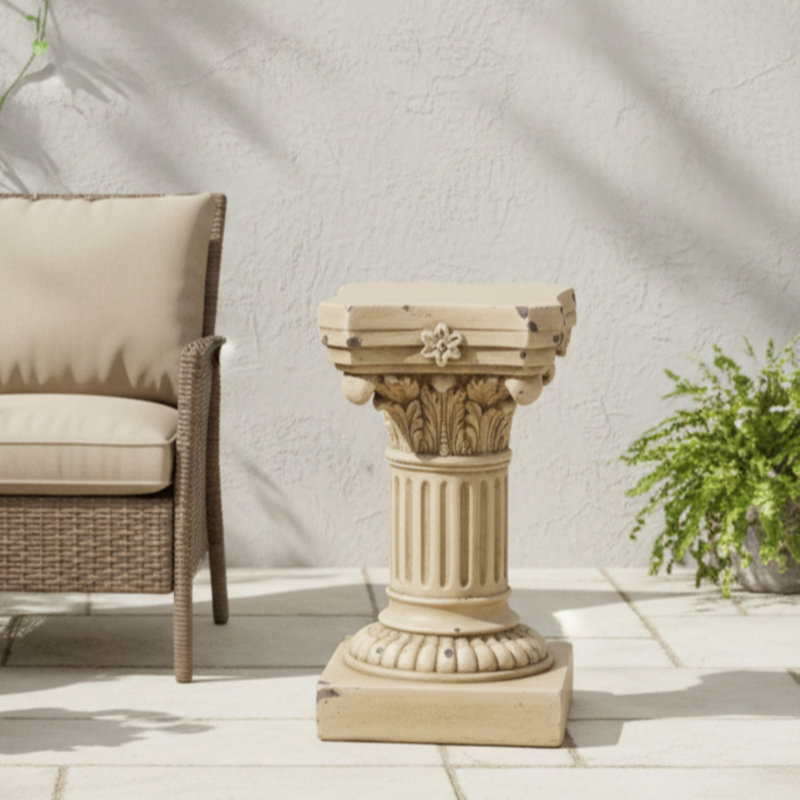 Support pour plante Roselmont Classic Corinthian MGO, Jaune antique