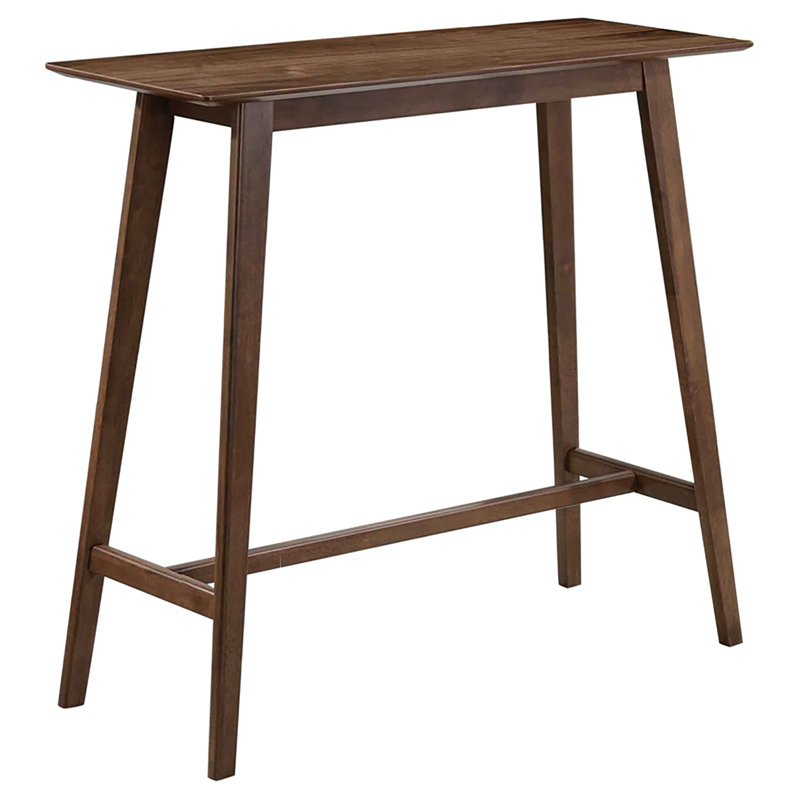 Premium Craftsmanship - Finnick Rectangular 47-Inch Pub Height Bar Table Walnut