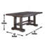 Napa - Table de salle à manger - Brun-852181835