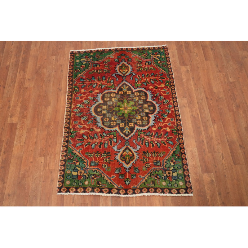 Tapis traditionnel en laine fait à la main 3 x 5