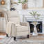 Fauteuil inclinable en cuir véritable à grain supérieur manuel H 43,7 po x l 28,7 po Evridiki-1329280130