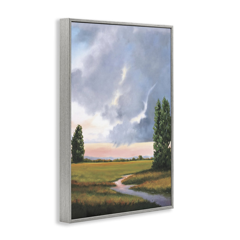 «Ominous Storm Cloud Scenery», estampe numérique, design par Julie Peterson, Estampe numérique Farmhouse, H 30 po x l 20 po