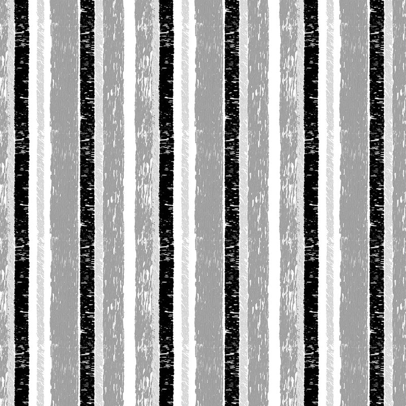 Glascock Striped Roll, Black/Whites