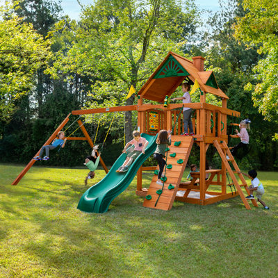 Chateau Wooden Swing Set - Professional Installation Available