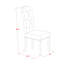 Ensemble de salle à manger 9 pièces comprenant une table rectangulaire à pieds en V et 8 chaises Parson rembourrées en lin bleu, 101,6 x 182,9 cm, multicolore-944329207-944610695