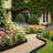 Landscape Edging 33ft x 4in L-Shaped Durable Plastic Garden Border No Dig-116934611