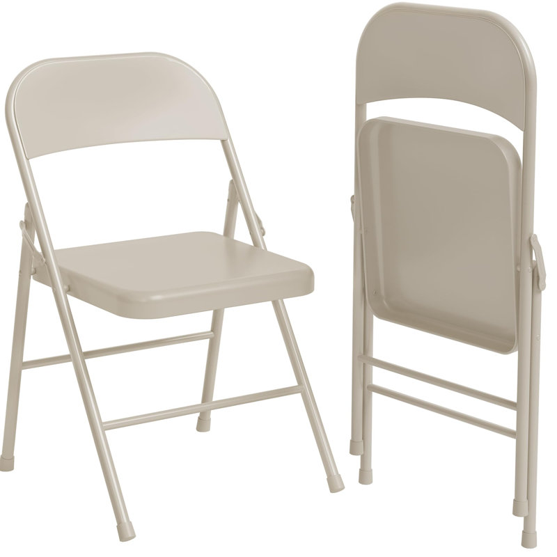 Polyurethane Patio Folding Chair Folding Chair Set, Beige