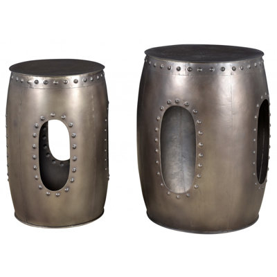 Ulster Iron Top End Table Set