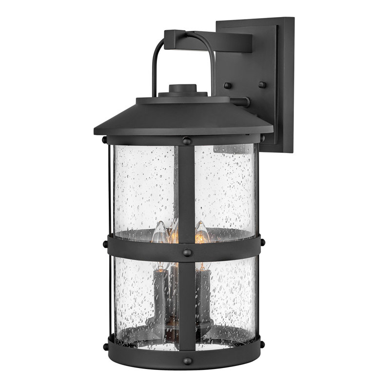 Lakehouse - Bulb Outdoor Wall Lantern, 19.75" H x 9" W x 9" D, Black 1
