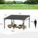Feria 14'W x 10'D Manual Slope Patio Awning in Black